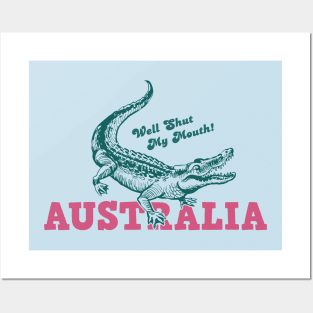 Crocodile and Australia Posters and Art